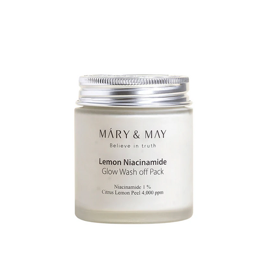 Mary & May Vegan Lemon Niacinamide Glow Wash Off Pack - 125g